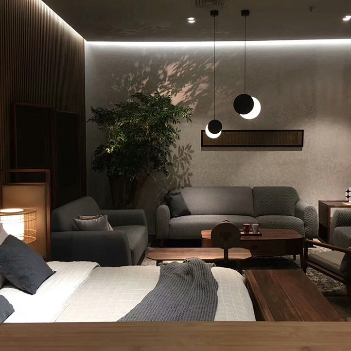 Luce a ciondolo a LED in ferro laccata nella moderna lampada appesa rotabile acrilica creativa per camera da letto