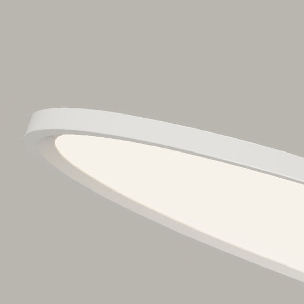 Acrylkreiskreis LED -Anhänger Licht in moderner Einfachheit lackiertes Aluminiumhängelampe für Schlafzimmer