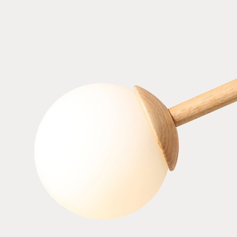 Beige Chandelier Light Fixtures Modern Multi-Head Hanging Pendant Lamps for Living Room