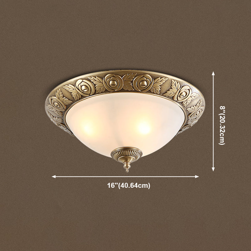 Plafonnier géométrique en verre blanc, Style traditionnel, plafonnier pour chambre à coucher