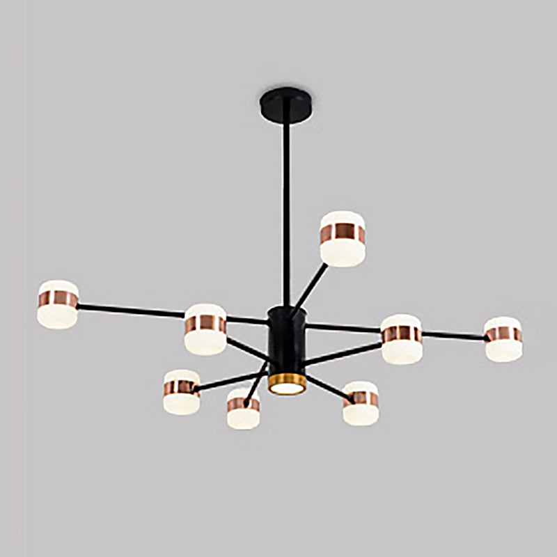 Rose Gold Sputnik Chandelier Postmodern LED Acrylic Pendant Light Fixture
