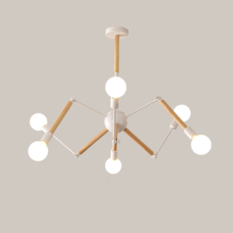Spider Chandelier Light Fixtures Modern Multi-Head Hanging Pendant Lamps for Living Room