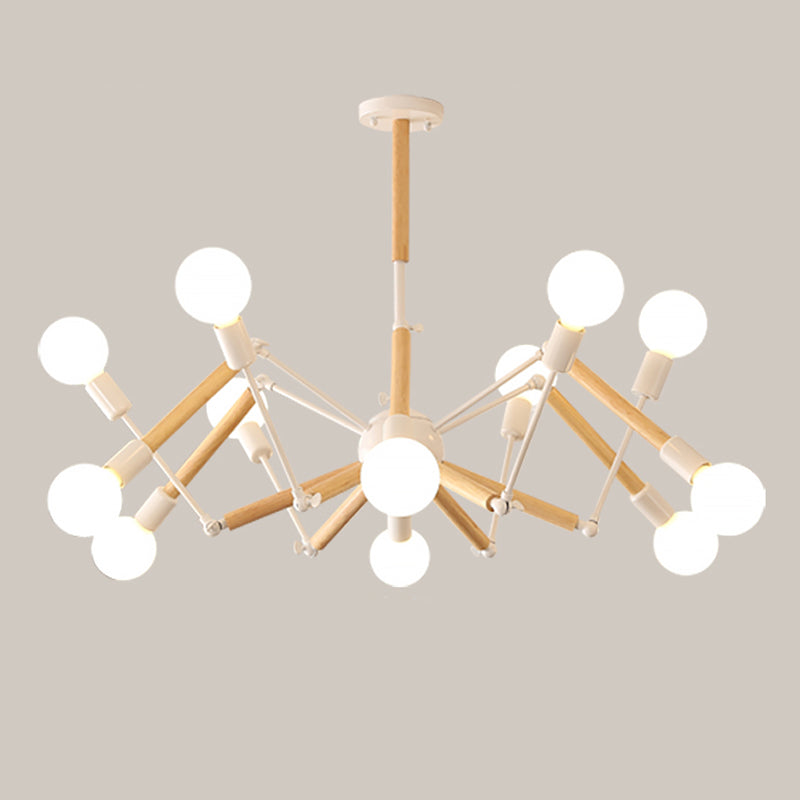 Spider Chandelier Light Fixtures Modern Multi-Head Hanging Pendant Lamps for Living Room