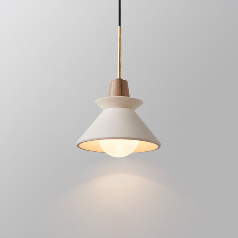 Lampade a sospensione del cemento bianco ciondolo sospensione contemporanea per soggiorno