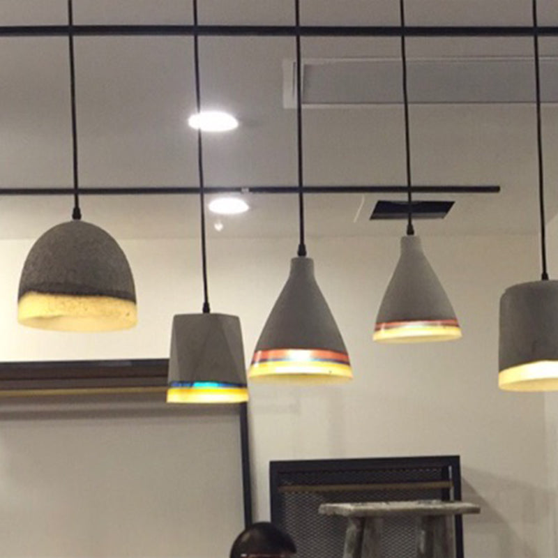 Cement hangende lichtkit eenvoud ophanging hanglamp voor woonkamer slaapkamer