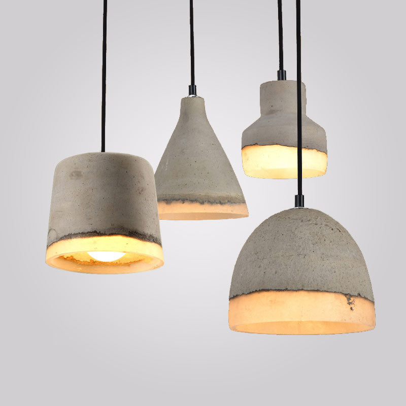 Cement hangende lichtkit eenvoud ophanging hanglamp voor woonkamer slaapkamer