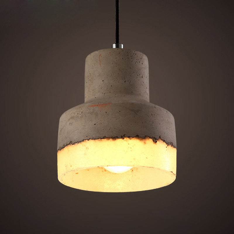 Cement hangende lichtkit eenvoud ophanging hanglamp voor woonkamer slaapkamer