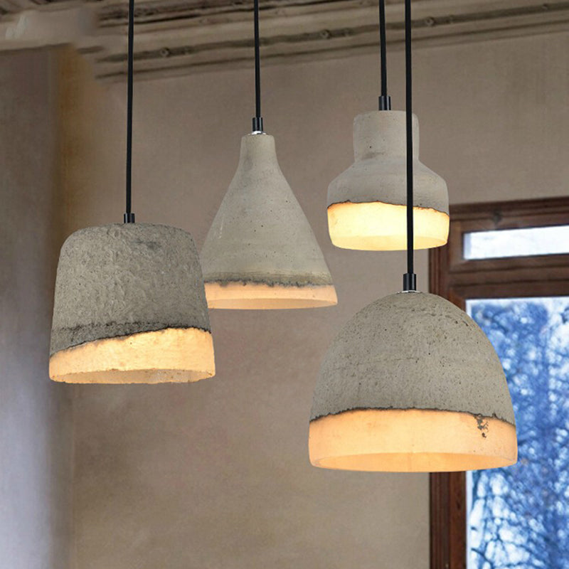 Cement hangende lichtkit eenvoud ophanging hanglamp voor woonkamer slaapkamer