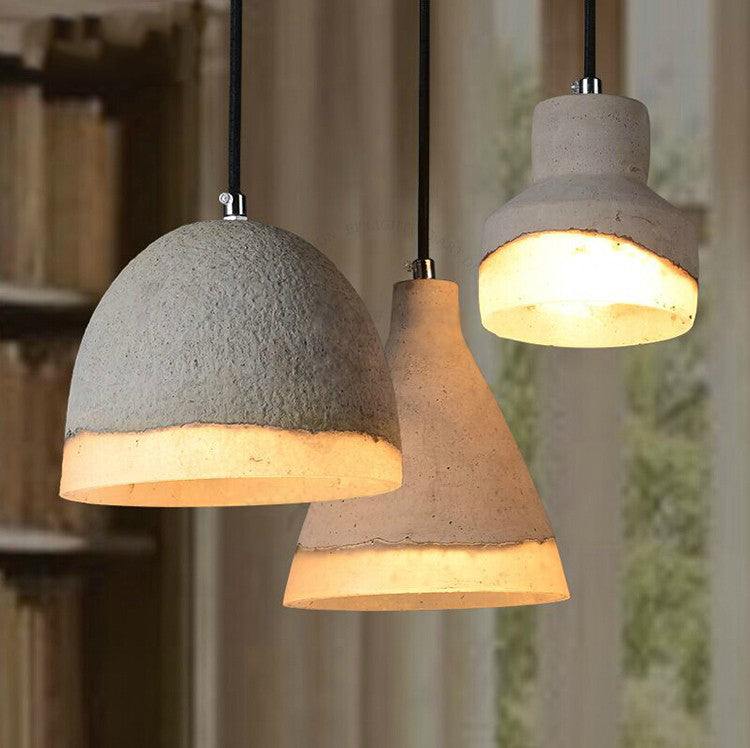 Cement hangende lichtkit eenvoud ophanging hanglamp voor woonkamer slaapkamer