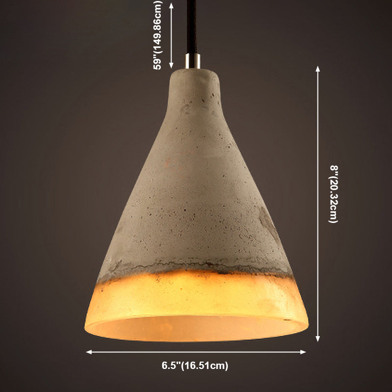 Cement hangende lichtkit eenvoud ophanging hanglamp voor woonkamer slaapkamer
