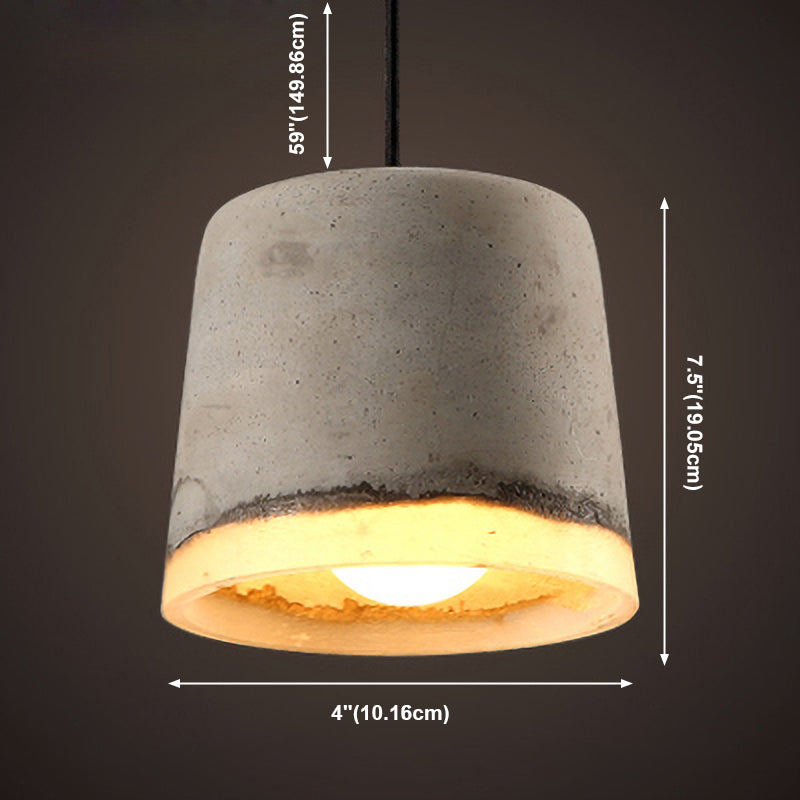 Cement hangende lichtkit eenvoud ophanging hanglamp voor woonkamer slaapkamer