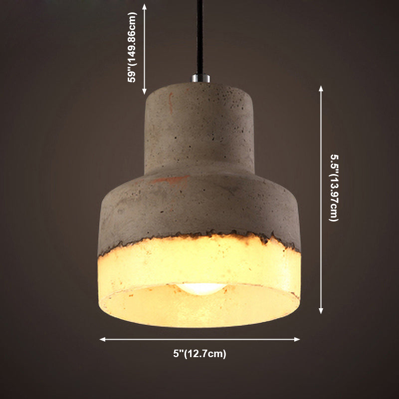 Cement hangende lichtkit eenvoud ophanging hanglamp voor woonkamer slaapkamer