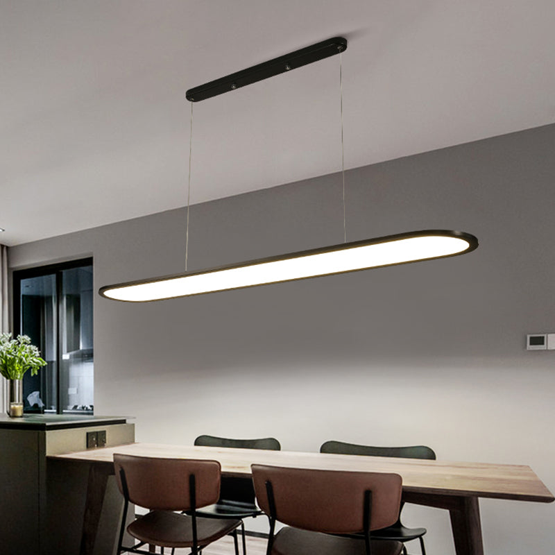 Nordic Modern LED Island Light Metal Pendant Light Fixture for Dining Room
