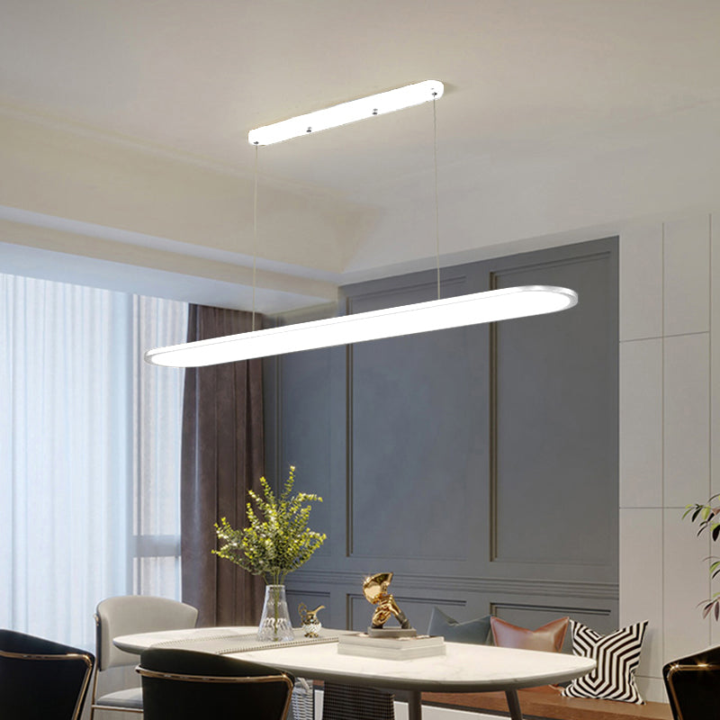 Nordic Modern LED Island Light Metal Pendant Light Fixture for Dining Room