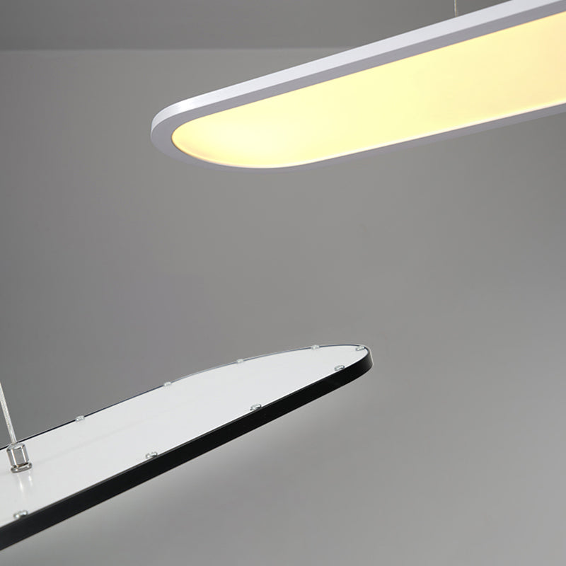 Nordic Modern LED Island Light Metal Pendant Light Fixture for Dining Room