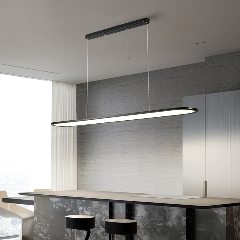 Nordic Modern LED Island Light Metal Pendant Light Fixture for Dining Room