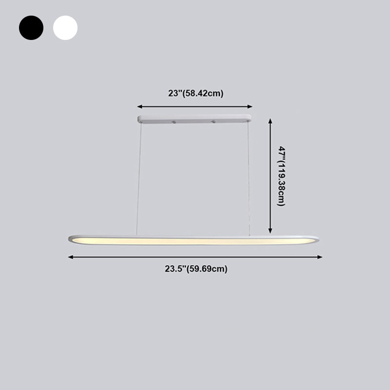 Noordse moderne LED Island Licht metalen hanglamp Lichtarmatuur voor eetkamer