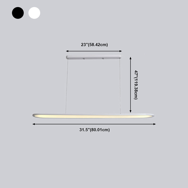 Noordse moderne LED Island Licht metalen hanglamp Lichtarmatuur voor eetkamer
