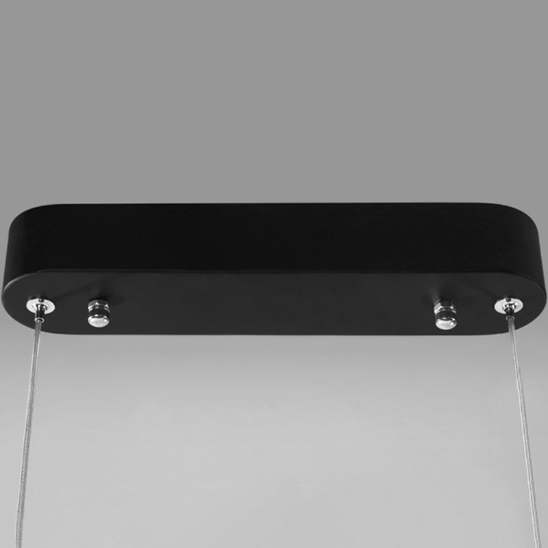 Nordic modern LED Island Light Light Aluminium Pendant Lightture pour salle à manger