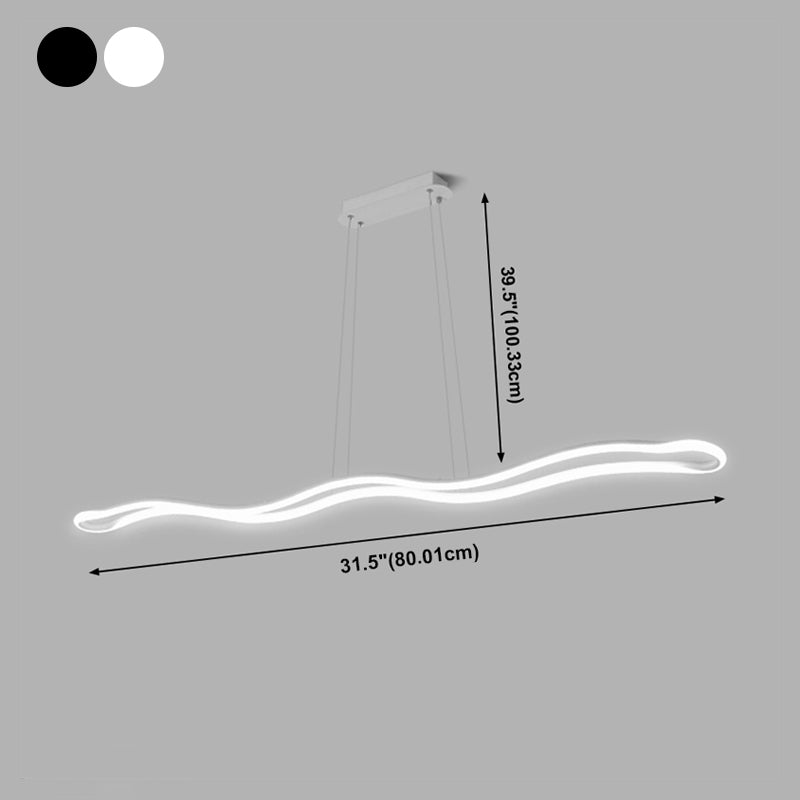 Nordische moderne LED hängende licht schmiedeeiserne Anhängerleuchte für Esszimmer