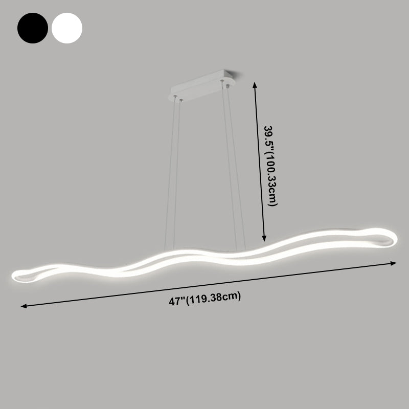 Nordische moderne LED hängende licht schmiedeeiserne Anhängerleuchte für Esszimmer