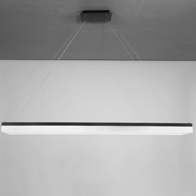 Nordic Modern Hanging Light Office LED Einfache Rechteck -Anhängerleuchte