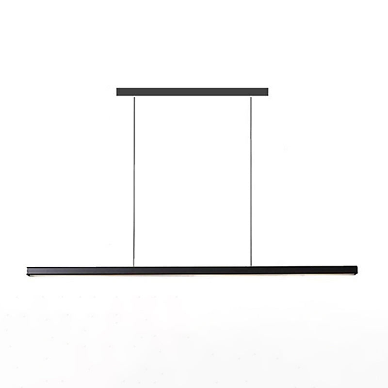 Noordse moderne hangende lichte eetkamer led eenvoudige rechthoek hangsellamp