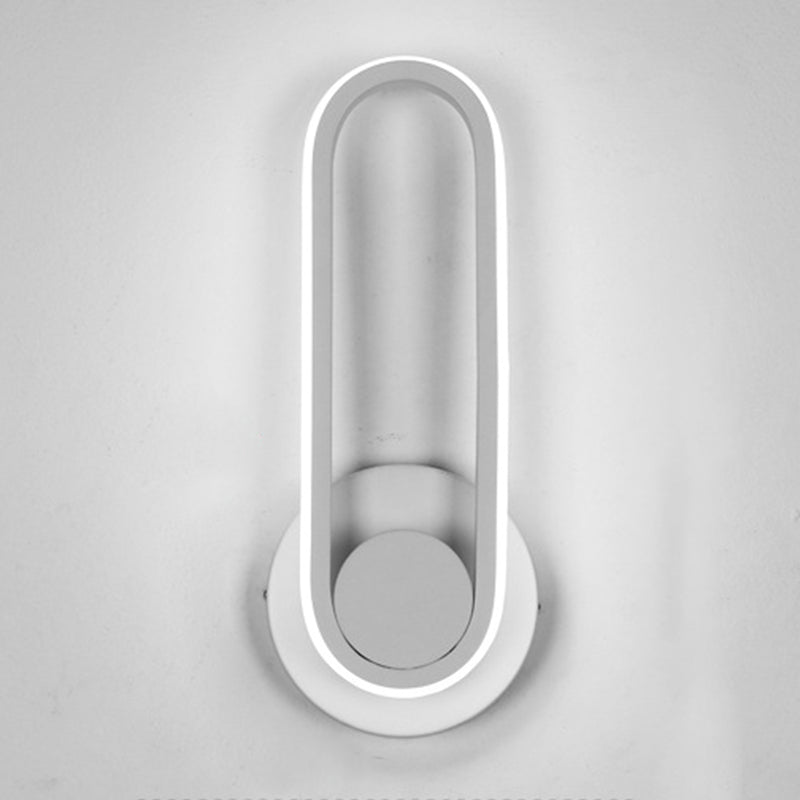 Contemporáneo de letrero de pared de pared simple de pared LED montada en la pared para la pared para la cama