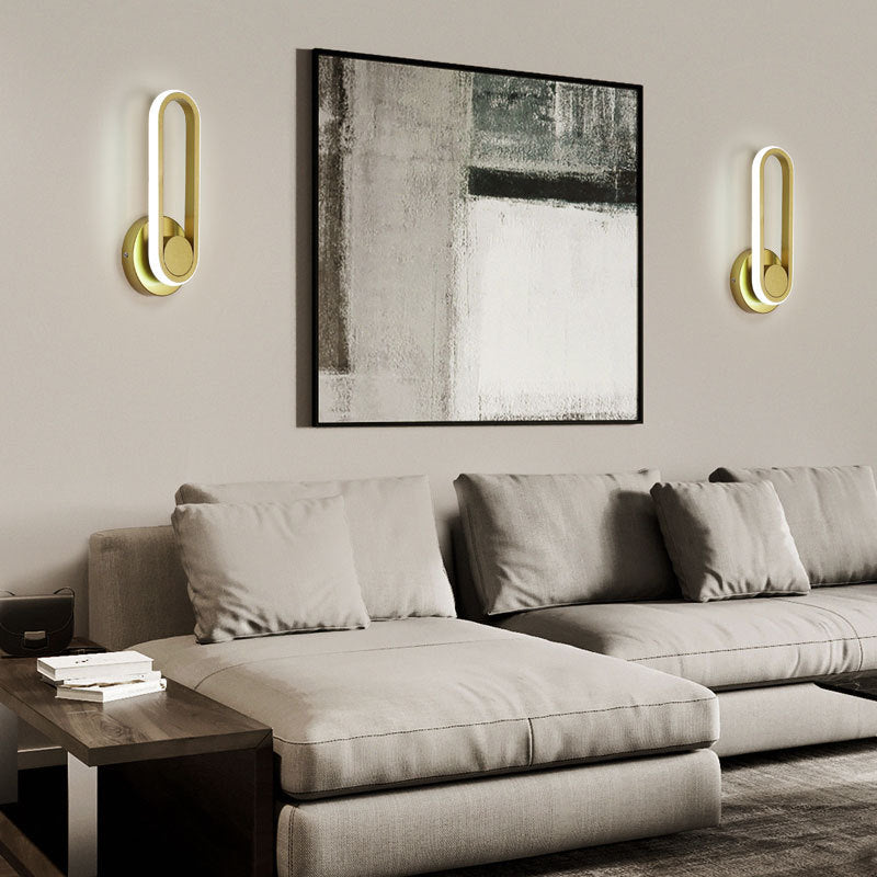 Contemporáneo de letrero de pared de pared simple de pared LED montada en la pared para la pared para la cama