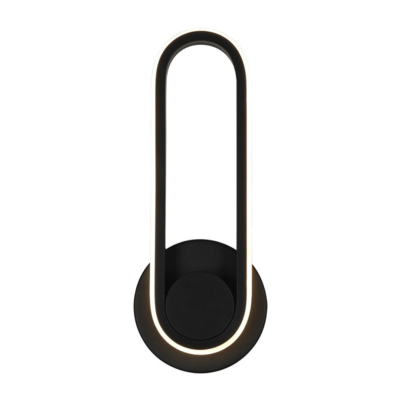 Contemporáneo de letrero de pared de pared simple de pared LED montada en la pared para la pared para la cama