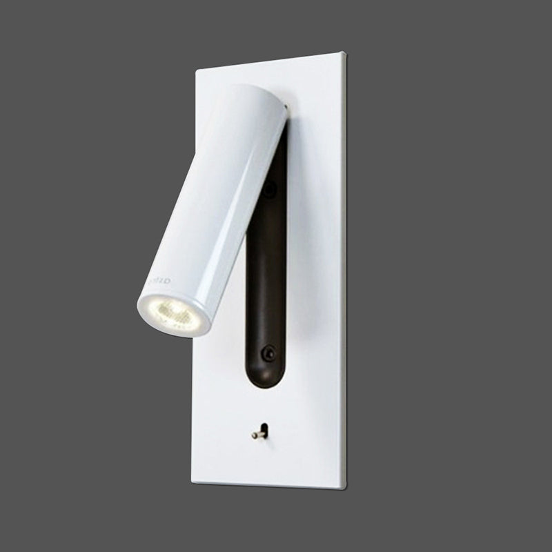 Lampada montata a parete a parete a parete in metallo contemporaneo per la lampada di lettura del letto per camera da letto