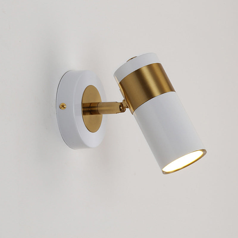 Lámpara de pared dorada de pared de pared de metal simple para la sala de estudios junto al lado de la cama