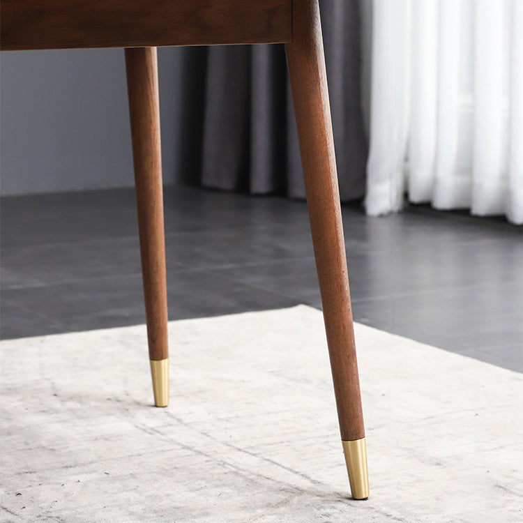 Mesa de comedor rectangular tradicional de madera sólida Mesa de comedor de madera con 4 patas