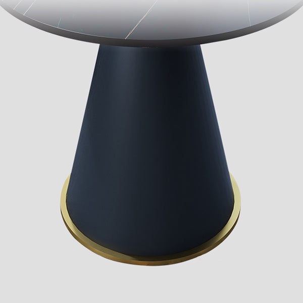 Round Table 23.6'' Dinette Table Traditional Luxury Dinner Room Table with Pedestal Casual