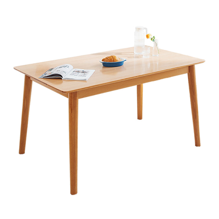 Mesa de madera de haya rectangular para la mesa de comedor moderna del restaurante con 4 patas