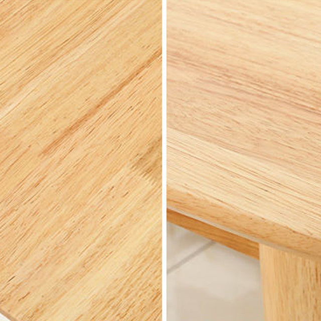 Eenvoud rechthoek eettafel eiken vaste houten tafel met 4 poten voor eetkamer