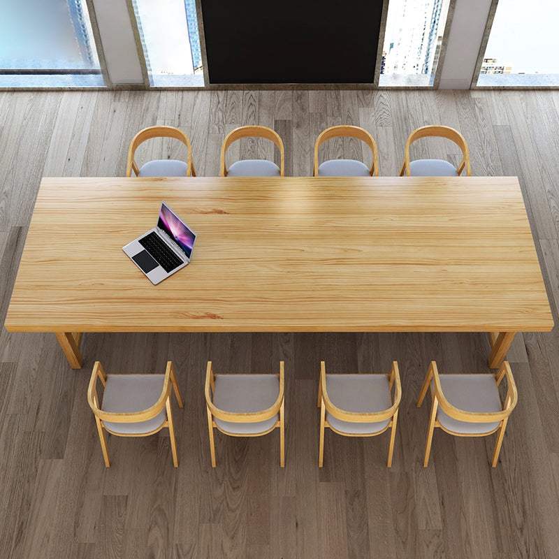 Mesa de madera industrial de madera sólida mesa de madera de madera de madera con caballete