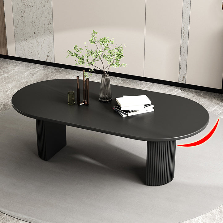 Simple Black Solid Wood Dining Table Rectangle Shape Standard Dining Table for Kitchen