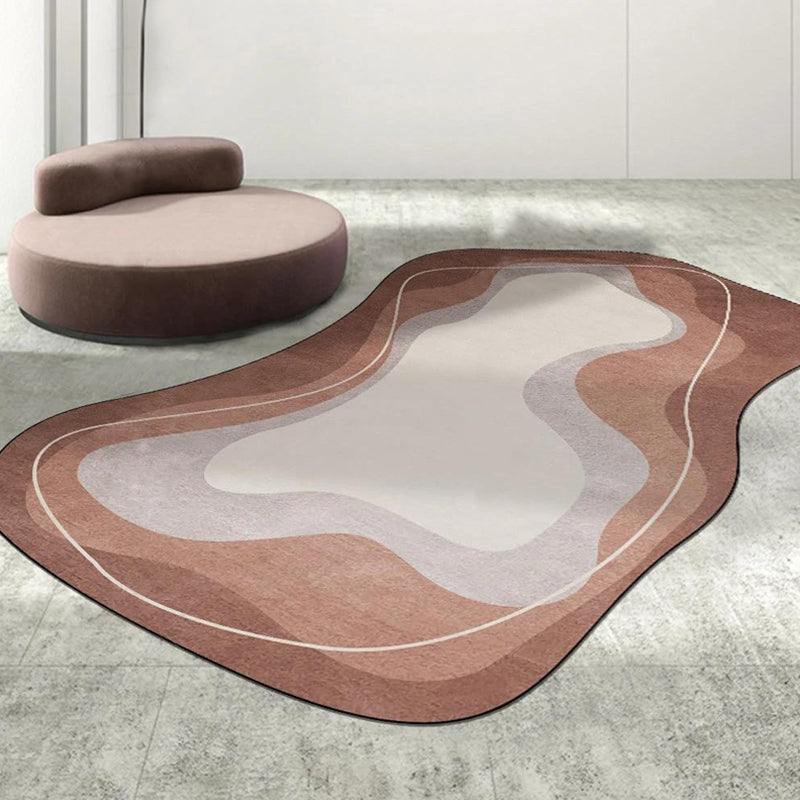 Trendy Novelty Shape Rug Funky Polyester Rug Stain Resistant Carpet for Home Decor