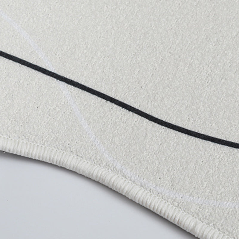 Minimalist Novelty Shape Rug Funky Ombre Print Rug Stain Resistant Polyester Carpet for Home Decor