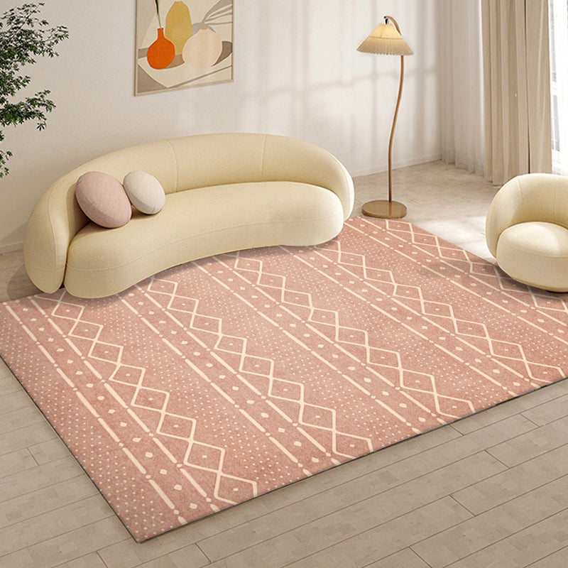 Southwestern Graphic Print Rug Polyester Indoor Carpet Non-Slip Backing Area Rug for Living Room