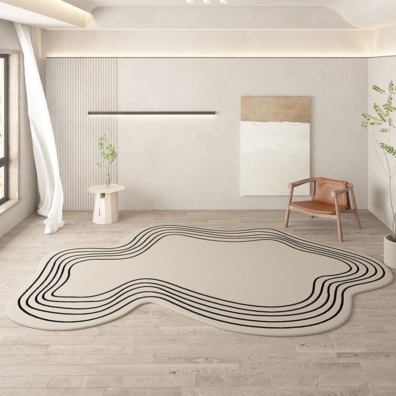 Novelty Shape Rug Leisure Indoor Rug Polyester Stain Resistant Carpet for Living Room