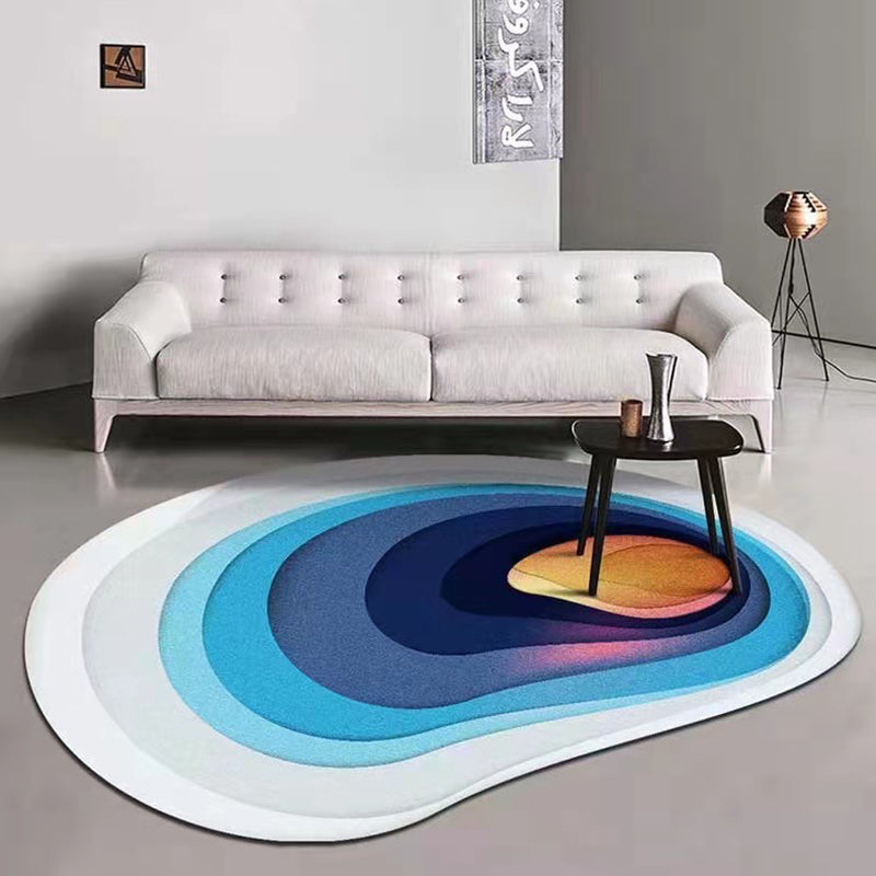 Trendy Novelty Shape Rug Creative Polyester Rug Washable Area Carpet for Home Decoration