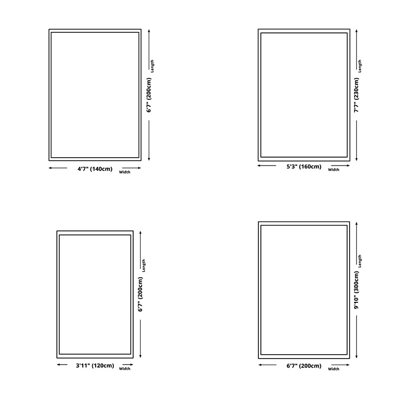 Zwart eenvoudig tapijt polyester abstract patroon tapijt wasbaar tapijt voor woonkamer