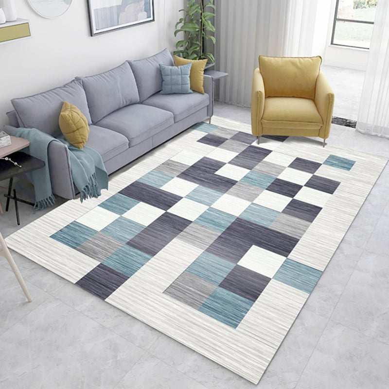 Bruin modern tapijt polyester grafisch tapijt wasbaar tapijt voor woonkamer