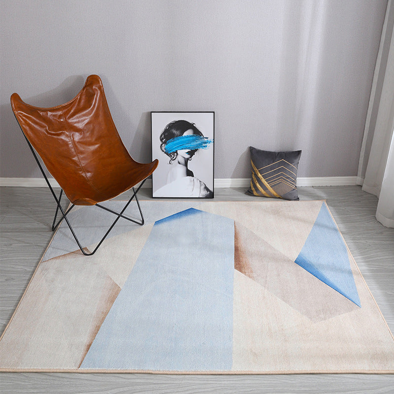 Modern Abstract Patroon Tapijt Grijs Polyester Gebied Tapijt Anti-slip Easy Care Tapijt voor thuisdecoratie