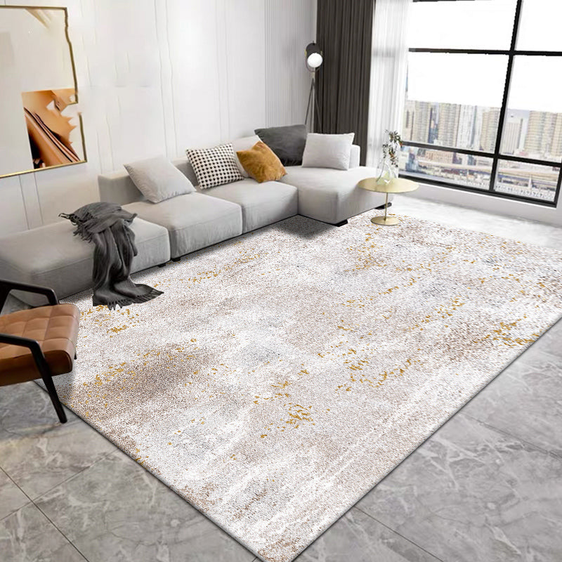 Grijs modern tapijtblending abstract grafisch vloerkleed wasbaar binnenvleed voor huisdecoratie