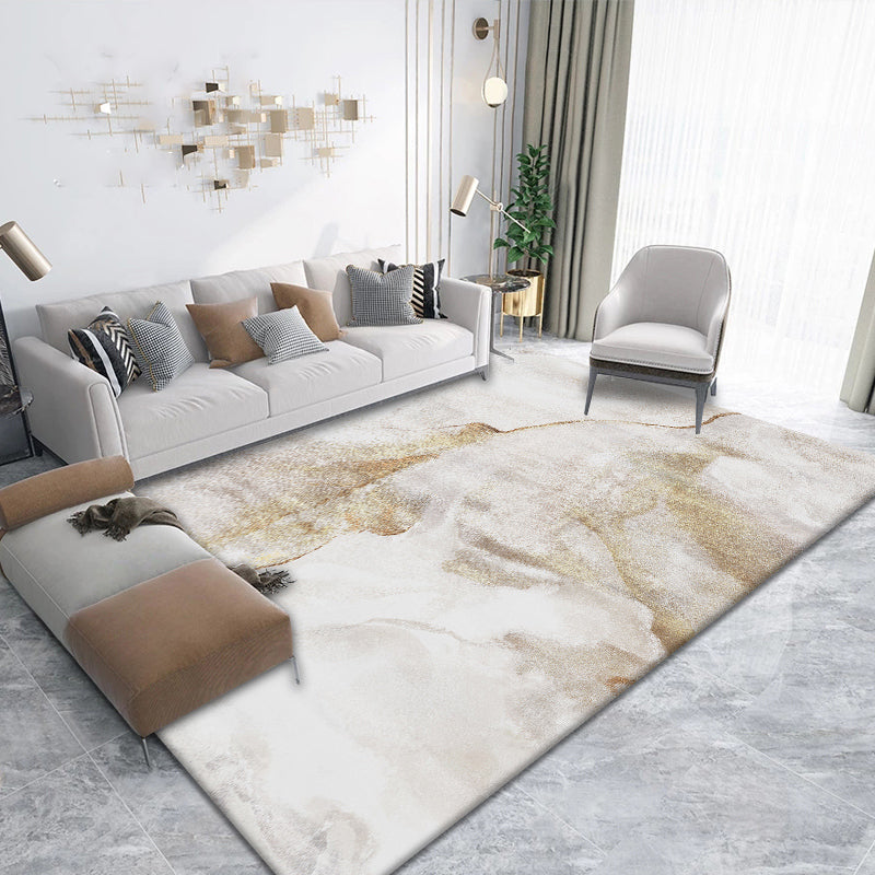 Grijs modern tapijtblending abstract grafisch vloerkleed wasbaar binnenvleed voor huisdecoratie