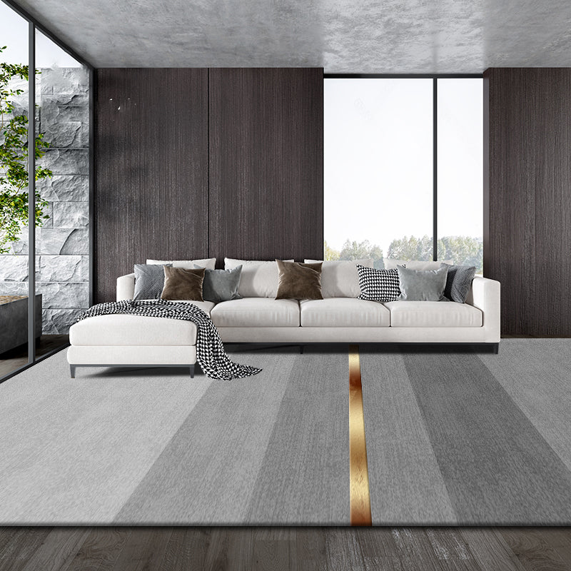 Grijs modern tapijtblending abstract grafisch vloerkleed wasbaar binnenvleed voor huisdecoratie