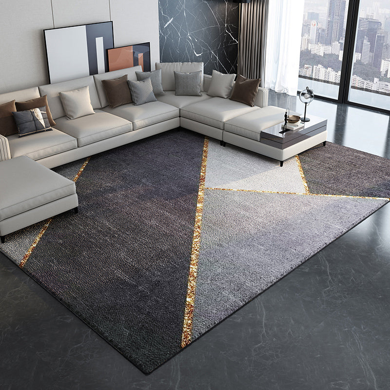 Alfombra marina ligera Moderia Mezcla gráfica Alfombra resistente a las manchas de la alfombra para la decoración del hogar